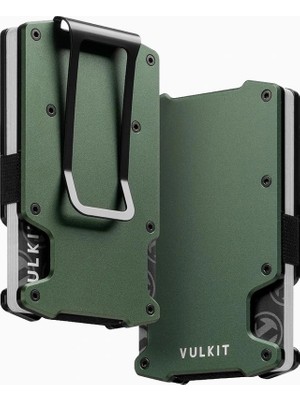 Vulkit  Rfıd Para Klipsli Metal Ince Kartlık Erkek Cüzdan