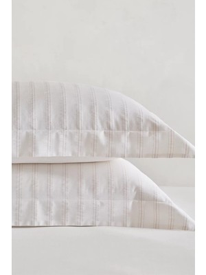 The White Company Barling Stripe Pamuklu Oxford Yastık Kılıfı