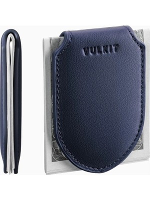 Vulkit Hakiki Deri Manyetik Erkek Para Klipsi Kartlık