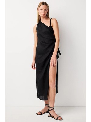 The White Company Keten Midi Kadın Plaj Elbisesi