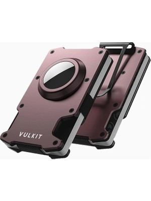 Vulkit Rfıd Korumalı Airtag Uyumlu Metal Para Klipsli Ince Unisex Cüzdan