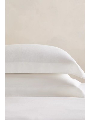 The White Company Pure Linen Oxford %100 Keten Yastık Kılıfı