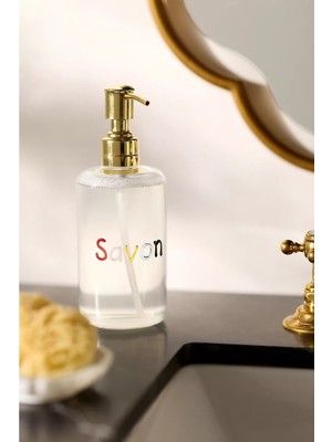 Anthropologie Love Notes Savon El Üflemeli Cam Sıvı Sabunluk