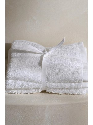 The White Company 3'lü %100 Mısır Pamuğu Yüz Havlusu Seti