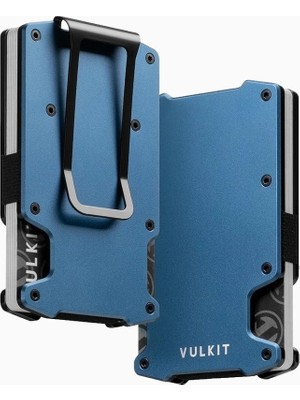 Vulkit  Rfıd Para Klipsli Metal Ince Kartlık Erkek Cüzdan