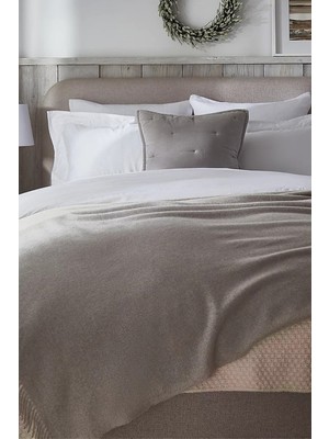 The White Company Saf Kaşmir Battaniye