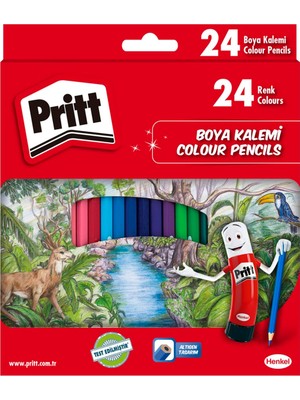 Pritt Kuru Boyalar, Canlı Renklerde Kalemi, Açması Kolay ve Dayanıklı Silinebilir Kalem, Yumuşak Min