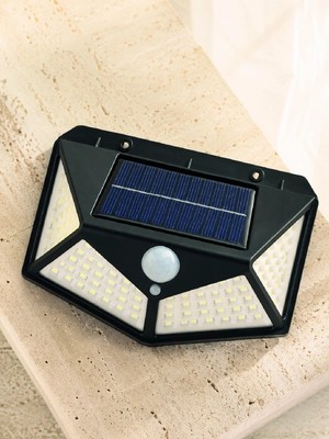 Hareket Sensörlü Güneş Enerjili Duvar Lambası Dış Mekan Için Güçlü LED Aydınlatma