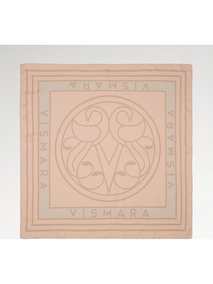Vismara Milano Kadın Kuğu Desen Tivil Ipek Eşarp