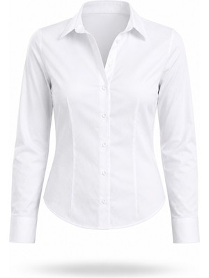 5in1Canpolat Beyaz Slim Fit Gömlek 4897