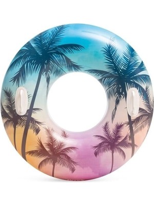 Aesco ISC58263 Intex Tutmaçlı Desenli Simit 97 cm