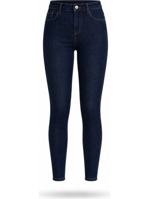 5in1Canpolat Koyu Mavi Ithal Full Likra Toparlayan Skinny Jean 7277