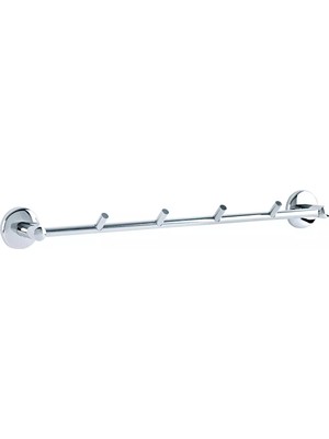 Serel Bıanca Uzun Havluluk 4 Topuzlu 40 cm - Krom - 140102016