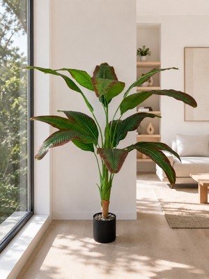 Yapay Çiçekçiniz 130 CM 14 Yapraklı Yapay Starliçe Ağacı