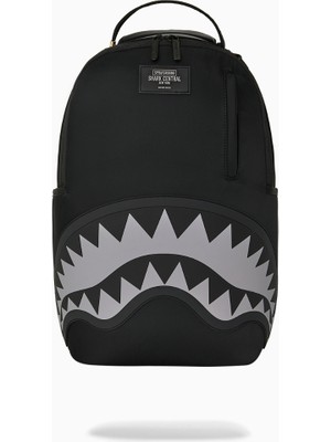 Sprayground Shark Central Black Gray Embossed Sırt Çantası