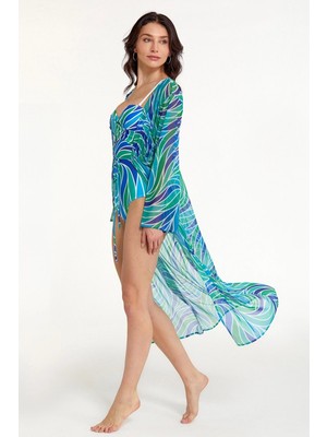 Aesco Argento 2106-3013 Kadın Kaftan