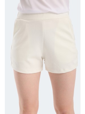 Slazenger Angelıc In Kadın  Ekru Şort