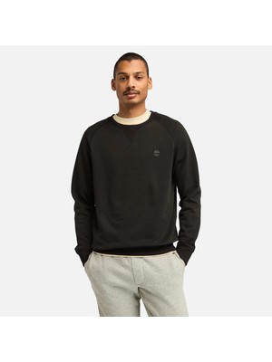 Timberland Exeter Rıver Brushed Back Crew Sweatshir Erkek Siyah Sweatshirt TB0A2BNKX651