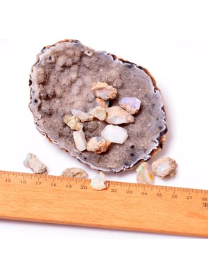 Taş Sandığı Ham Opal Taşı Kütle Küçük Boy - Etiyopya Opali