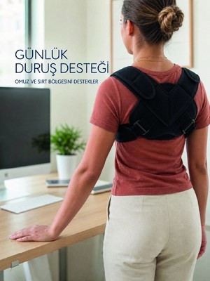 Nemere Klavikula Korsesi Ayarlanabilir Köprücük Kemiği Omuz ve Sırt Destek Bandajı