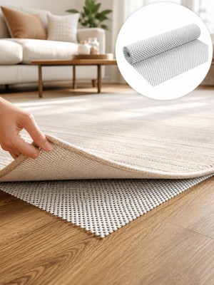1001 Halı Kaydırmazı 45X125 cm Yıkanabilir Altı Kaydırmaz Halı Sabitleme Masa Örtüsü Çekmece �