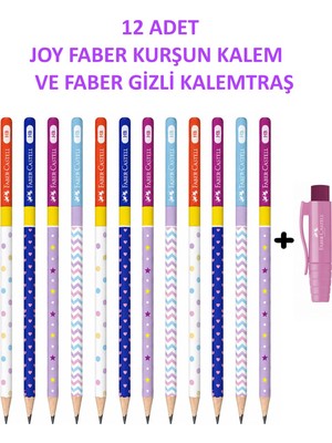 1001 Joy Kurşun Kalem Hb 12'li Set ve Gizli Kalemtraş