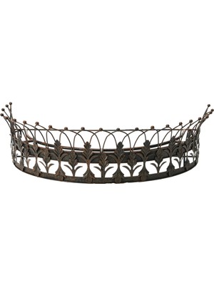 1001 Rust Metal Curtain Crown