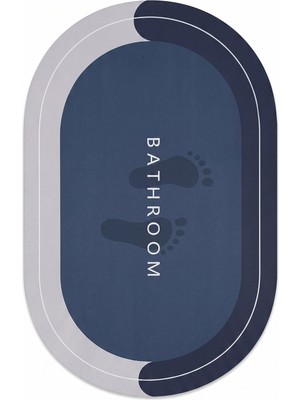 1001 Sihirli Banyo Paspası, Su Emici, Kaymaz Tabanlı, Farklı Model Seçenekleri (Oval-5)