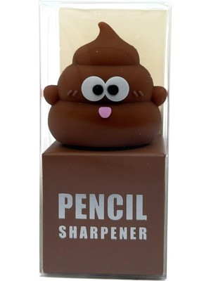1001 Pencil Sharpener 3D Silikon Renkli Kalemtıraş Poo Poo