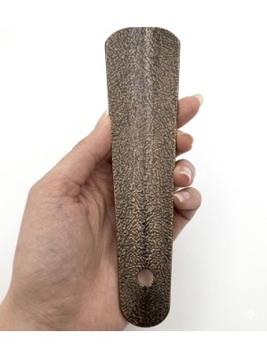 1001 Profesyonel Metal Ayakkabı Çekeceği (20 Cm) - Bakır Eskitme Kaplama Sağlam ve Ergonomik Kerata