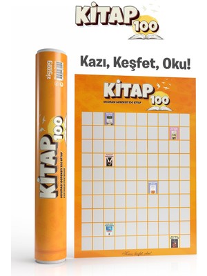 1001 Kitap 100 Kazı Kazan Okuma Listesi Takip Posteri