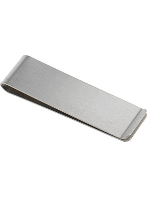 1001 Metal Kağıt Para Tokası Kart Tutucu Klips Cüzdan Ataş Gümüş 70 mm x 20 mm