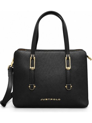 Just Polo Çapraz Askılı Kadın  Çantası Siyah 10074