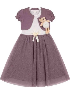 Güler Butik Kız Çocuk Bolero Detaylı Tüllü Abiye Elbise Şık Özel Gün Düğün Doğum Günü Bayram Mezuniyet