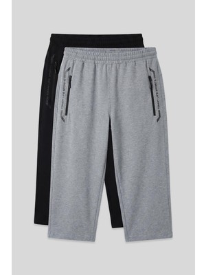 1001 Tommylıfe Standart Kalıp 2li Paket Siyah-Çağla Kapri -, 83091