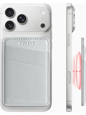 Vulkit Magsafe Uyumlu Rfıd Korumalı Unisex Telefon Kartlık Cüzdan