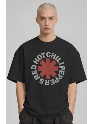 Sevbano Red Hot Chili Peppers Rock Metal Müzik Grubu Baskılı Unisex Oversize Premium Tişört
