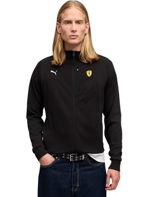 Puma Ferrari HDD Pm1 Sweat Jacket Siyah Erkek Sweatshirt