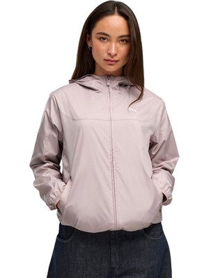 Puma Ess Regular Windbreaker Pembe-Beyaz Kadın Rüzgarlık