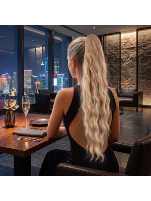 Melonika Tokalı Katlı Kesim Daalı At Kuyruğu / Bal Köpüğü Platin Röfleli