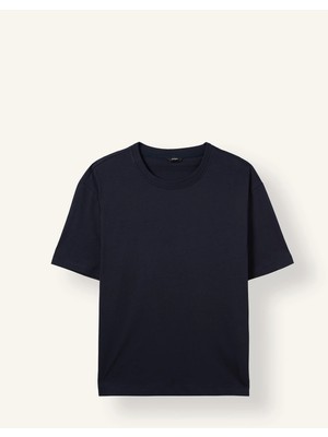 DeFacto %100 Pamuk Oversize Bisiklet Yaka Basic Kısa Kollu Tişört E6885AXNS