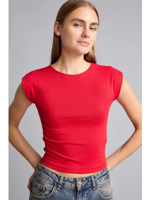 DeFacto Slim Fit Bisiklet Yaka Basic Modal Kısa Kollu Tişört F0685AX26SM
