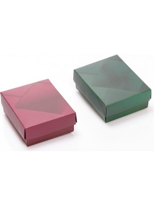 Taş Sandığı 10 Adet Süngerli Yüzük ve Kolye Kutusu Seti – 5,5 × 7 cm