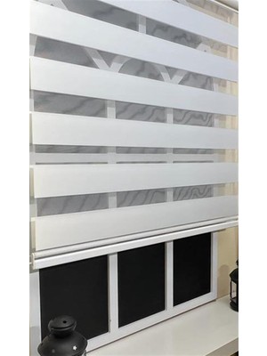 Zebra Stor Perde Beyaz Stb 400V01-D
