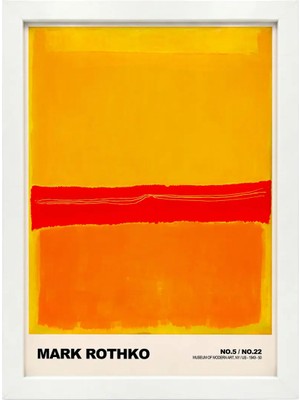 Kaynock Mark Rothko No.5/no.22, Modern, Contemporary Art, Sanat, Tablo Dijital Tasarım Tablo Beyaz