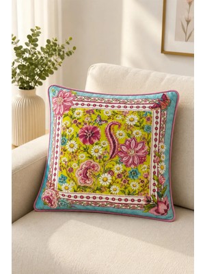 Dekomod 1 Adet Dijital Baskılı Dekoratif Çift Taraflı Renkli Desen Kırlent Yastık Kılıfı 45X45 cm