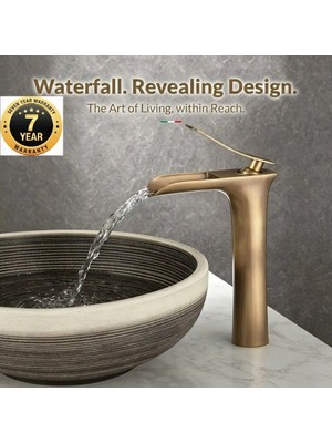 OEM Banyo Çanak Lavabo Bataryası Antik Şelale Yeni 7 Yıl Garantili İthal