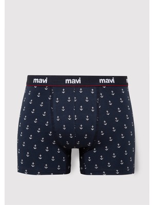 Mavi Baskılı Lacivert Boxer 0910735-30717