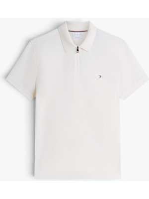 Tommy Hilfiger Merc Pıque Zıp Reg Polo Erkek Sarı T-Shirt - MW0MW43282