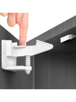 Baby Lock 10 Adet Bebek Çocuk Güvenlik Çekmece Dolap Kilidi Gizli Kilit